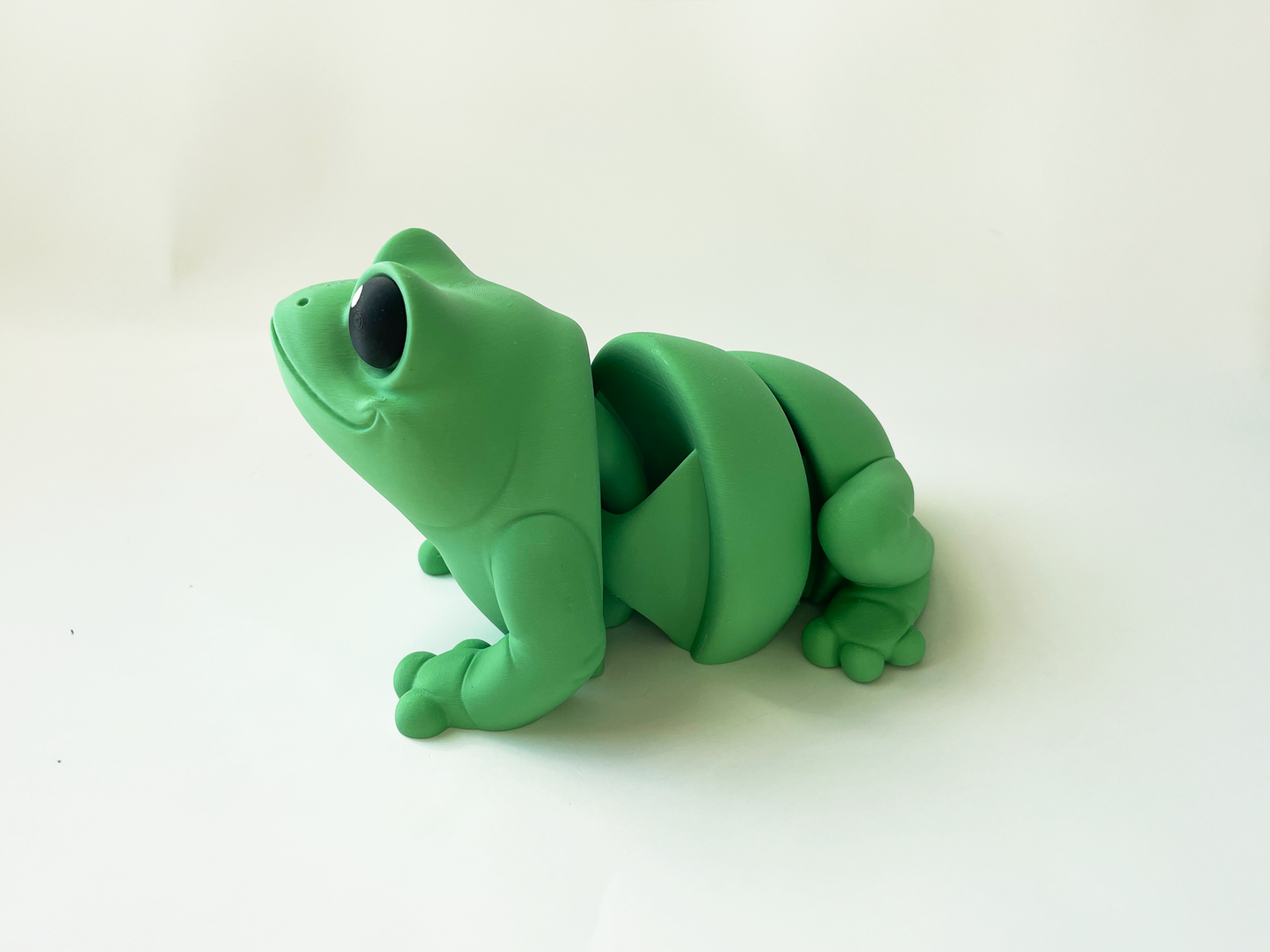 ZOU's BIG Green Frog Fidget Toy - Large High-Quality 3D Printed Articulated Froggy for Indoor & Outdoor & Stress Relief Play