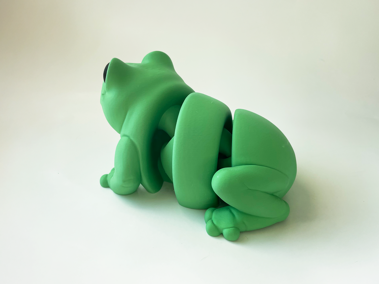 ZOU's BIG Green Frog Fidget Toy - Large High-Quality 3D Printed Articulated Froggy for Indoor & Outdoor & Stress Relief Play