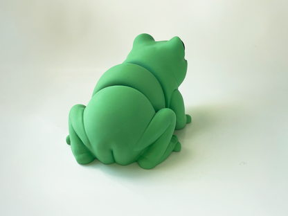 ZOU's BIG Green Frog Fidget Toy - Large High-Quality 3D Printed Articulated Froggy for Indoor & Outdoor & Stress Relief Play
