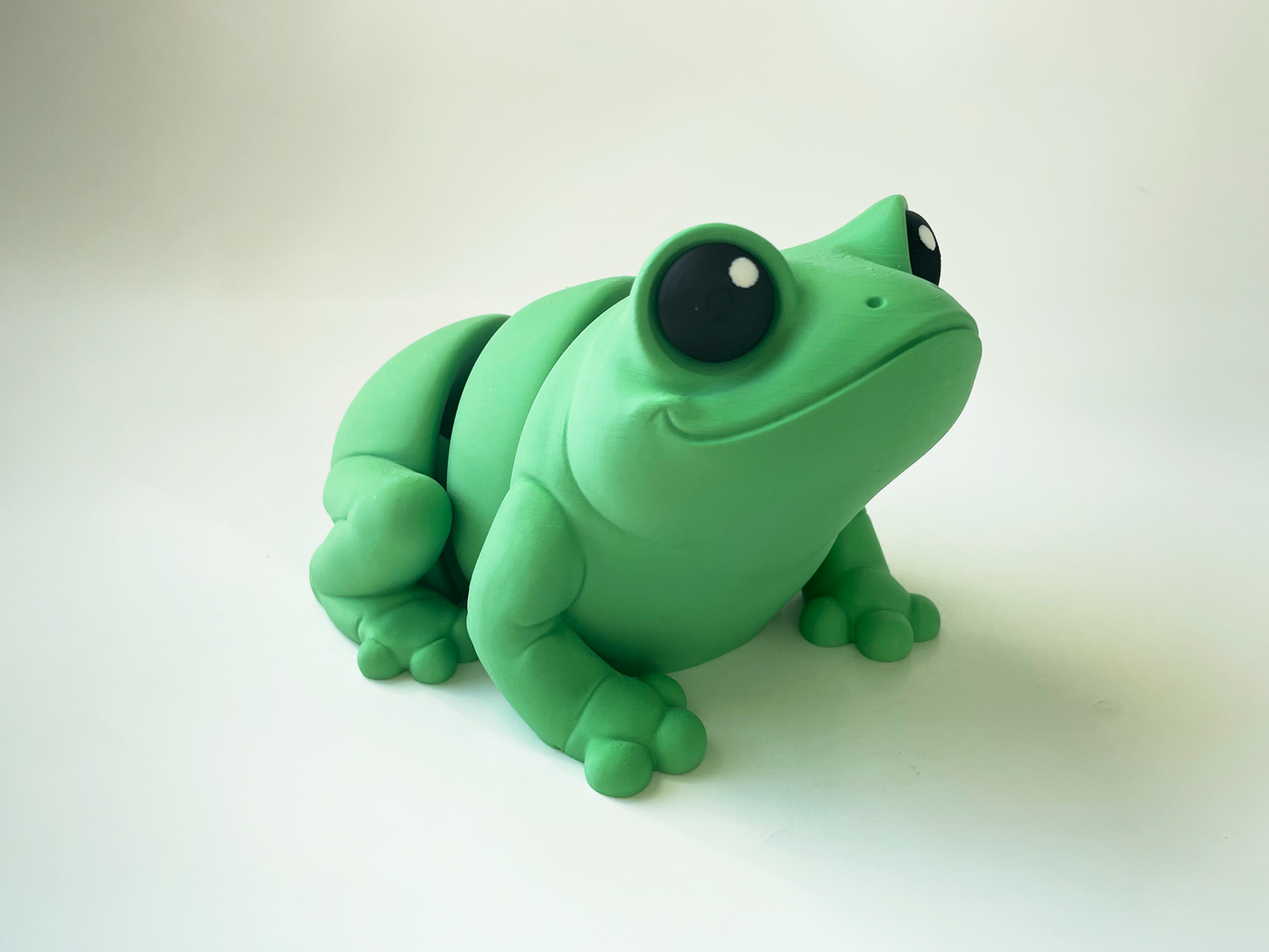 ZOU's BIG Green Frog Fidget Toy - Large High-Quality 3D Printed Articulated Froggy for Indoor & Outdoor & Stress Relief Play