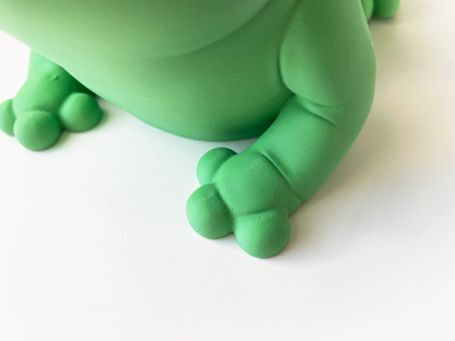 ZOU's BIG Green Frog Fidget Toy - Large High-Quality 3D Printed Articulated Froggy for Indoor & Outdoor & Stress Relief Play