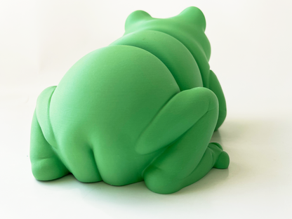 ZOU's BIG Green Frog Fidget Toy - Large High-Quality 3D Printed Articulated Froggy for Indoor & Outdoor & Stress Relief Play