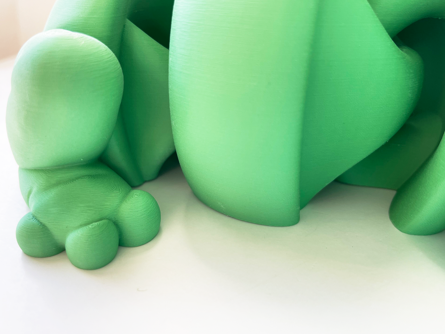 ZOU's BIG Green Frog Fidget Toy - Large High-Quality 3D Printed Articulated Froggy for Indoor & Outdoor & Stress Relief Play