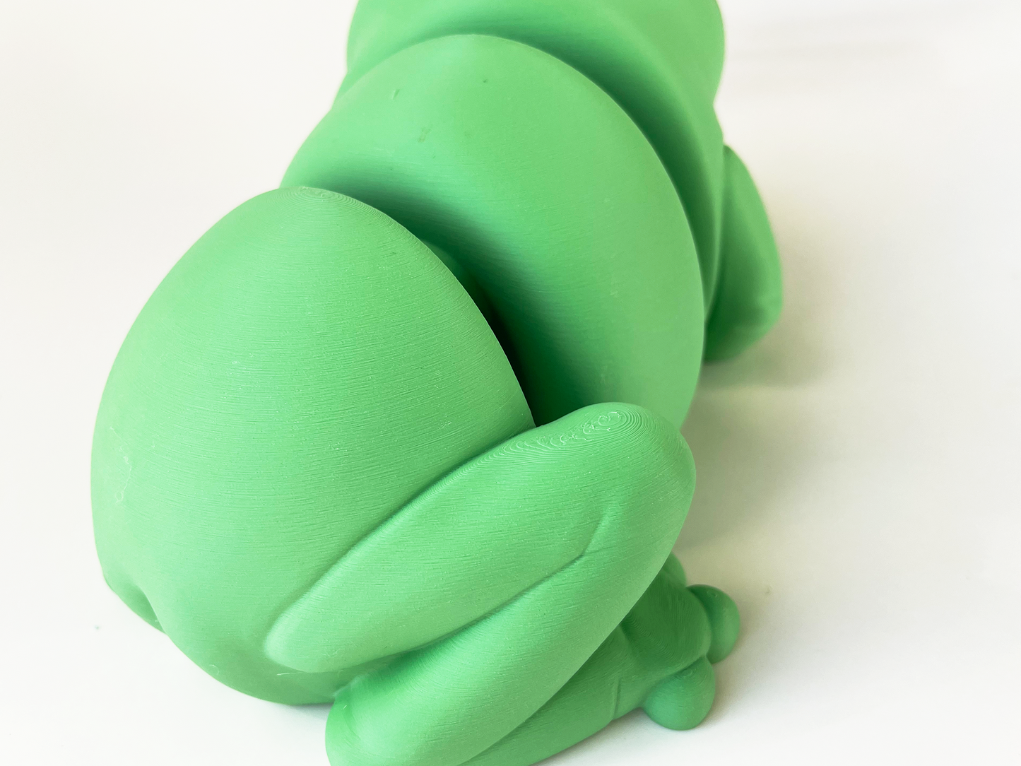 ZOU's BIG Green Frog Fidget Toy - Large High-Quality 3D Printed Articulated Froggy for Indoor & Outdoor & Stress Relief Play