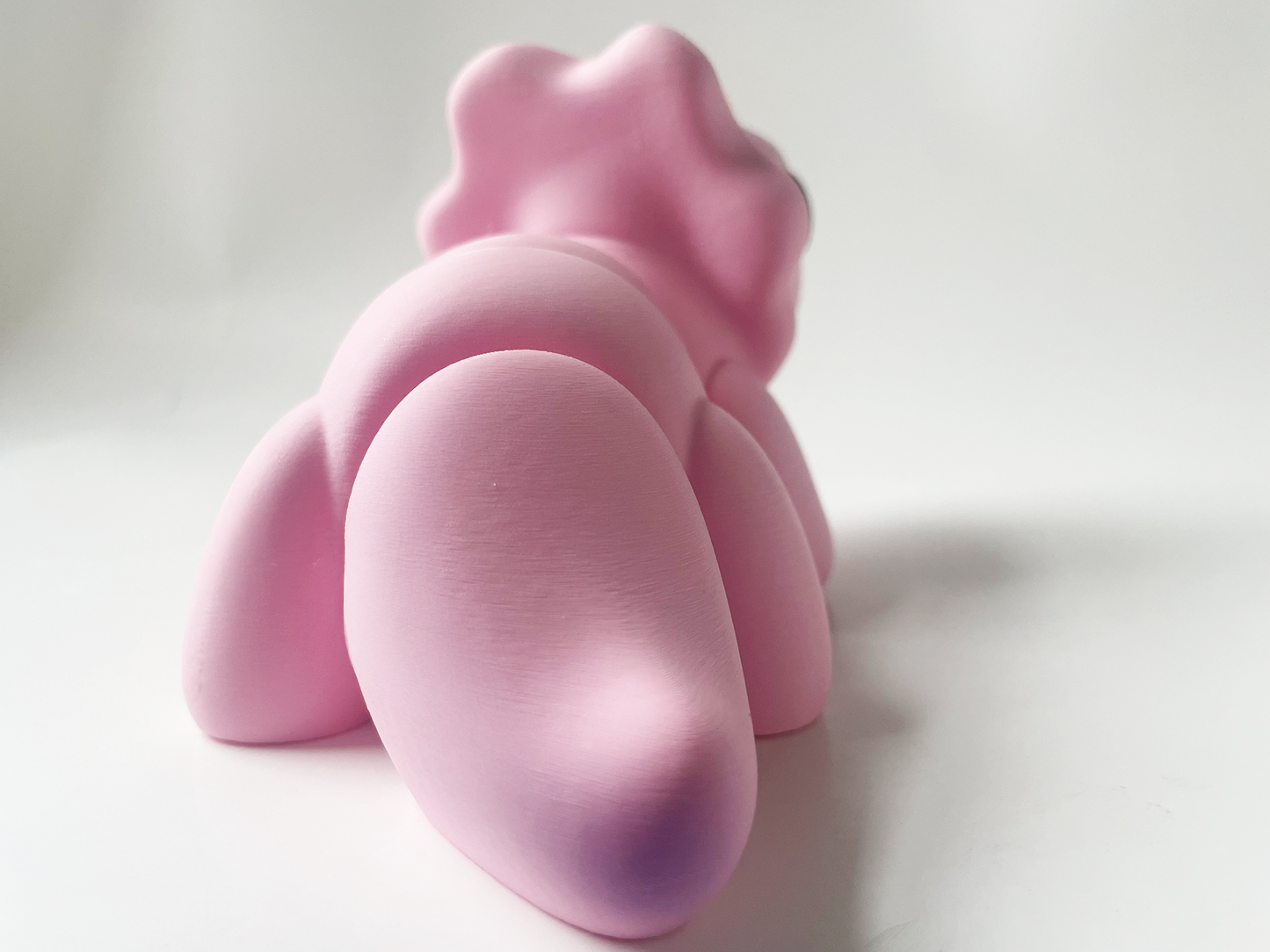 ZOU's BIG Pink Triceratops Dino Fidget Toy - High-Quality 3D Printed Articulated Dinosaur for Indoor & Outdoor Stress Relief Play