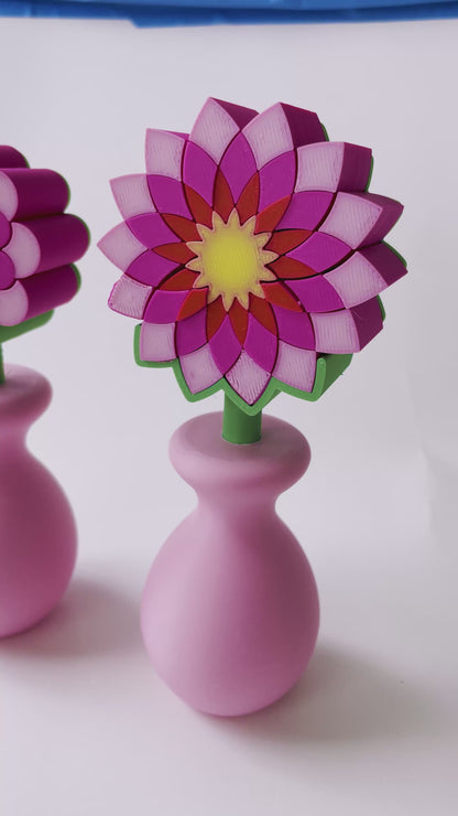 Fidget Flowers with Vase
