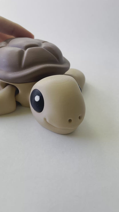 Larry the Large Brown Sea Turtle Premium Toy for Fun Marine Animal Pretend Play and Tactile STEM Learning