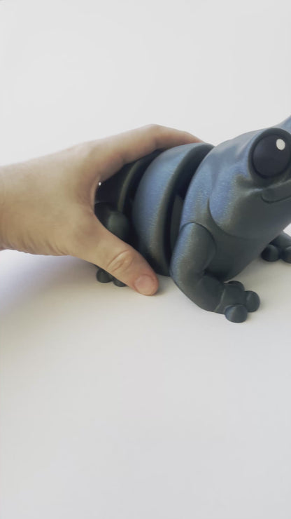 ZOU's BIG Galaxy Frog Fidget Toy - Large High-Quality 3D Printed Articulated Froggy for Indoor & Outdoor & Stress Relief Play