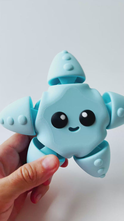 Blue Starfish Toy for Marine Tactile Learning Play!