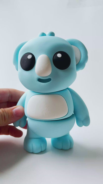 Blue Koala Flexi Toy Figurine for Tactile Learning Play!