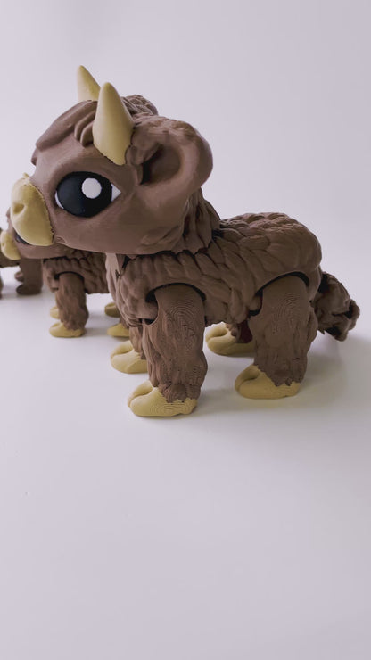 Daisy, the Brown Posable Mountain Cow