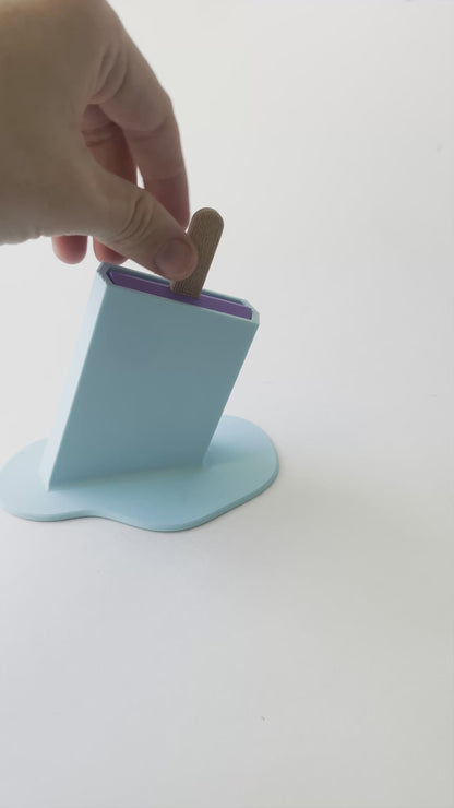 Summer’s Purple Popsicle Fidget Toy Large- - High-Quality 3D Printed Articulated Popsicle Fidget for Tabletop Tactile Play