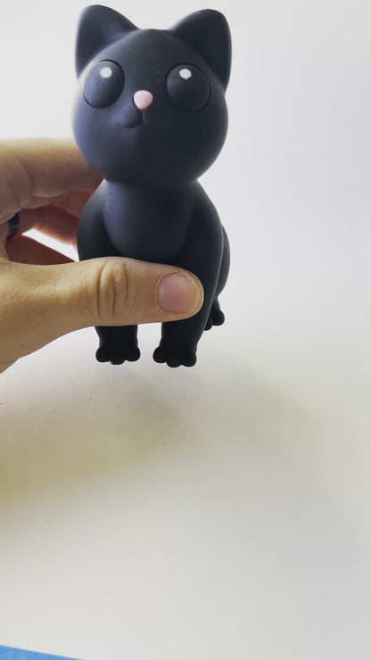 Black Cat Figurine Desk Toy