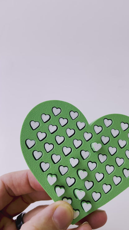 Mom’s Tactile Green Heart Fidget Toy for Pretend Loving Play