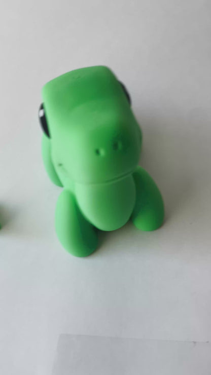 Classic Green Brontosaurus Dinosaur Flexi Toy Figurine for STEM Learning Play!
