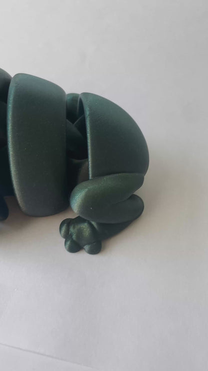 Galaxy Green Frog Flexi Toy Figurine for Decor and Play!
