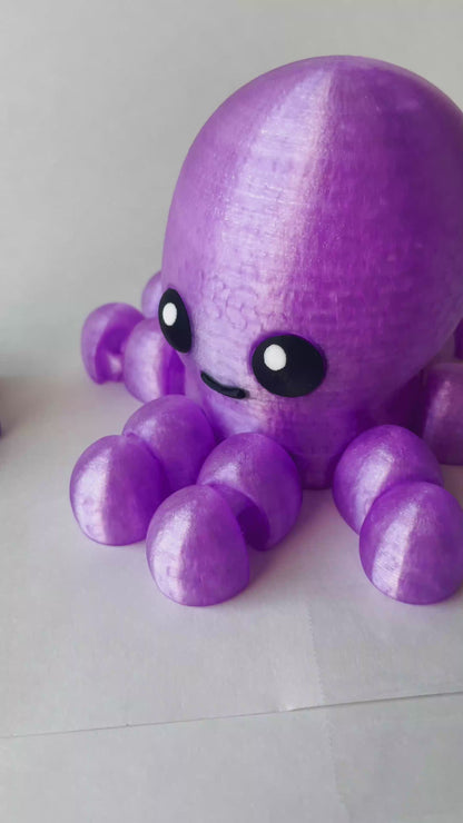 Purple Octopus Flexi Toy Marine Animal for Tactile Learning Play!