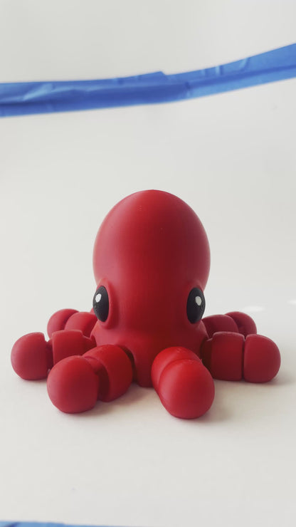 Ben's BIG Red Octopus Premium Toy for Fun Marine Animal Pretend Play and Tactile STEM Learning