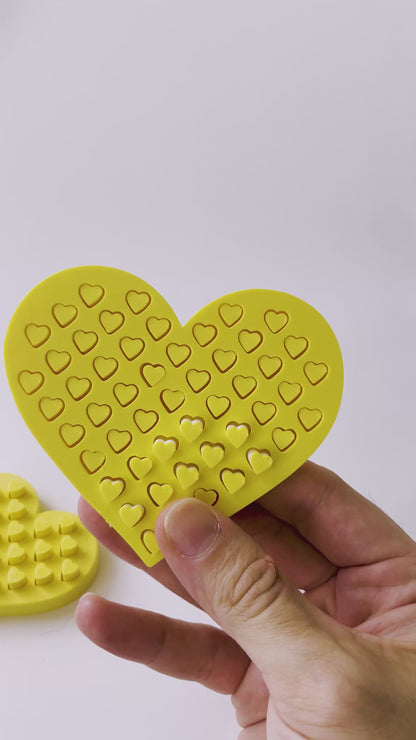 Mom’s Tactile Yellow Heart Fidget Toy for Pretend Loving Play