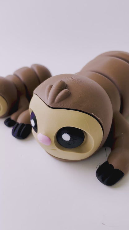 3D Printed Sloth Toy: Posable Amazon Jungle Play