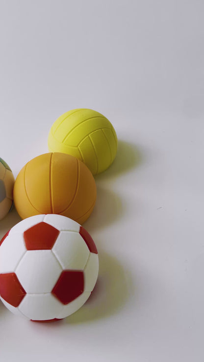 Mom's Soccer Basket Ball Volleyball Sports Balls Fidget Toy for Pretend Tactile Play
