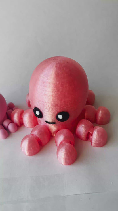 Kawaii Pink Octopus Flexi Toy Marine Animal for Tactile Learning Play!
