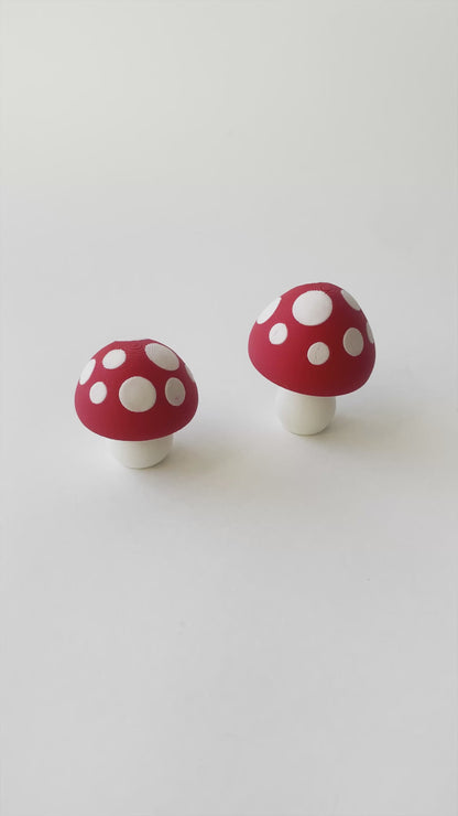Mom’s Bouncy Mushrooms Fidget Toy Small and Large- - High-Quality 3D Printed Articulated Bouncy Mushrooms for Tabletop Tactile Play