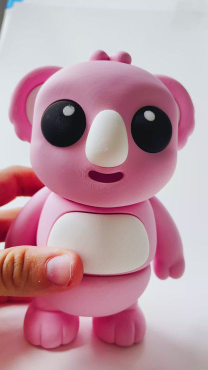 Pink Koala Flexi Toy Figurine for Tactile Learning Play!