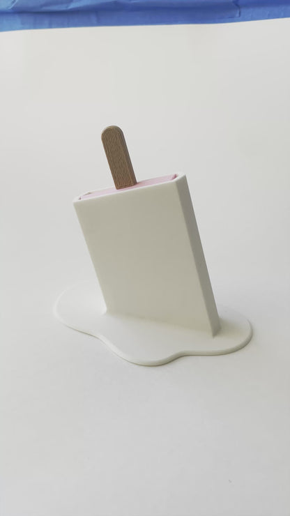 Summer's Pink Popsicle Fidget Toy Large- - High-Quality 3D Printed Articulated Popsicle Fidget for Tabletop Tactile Play